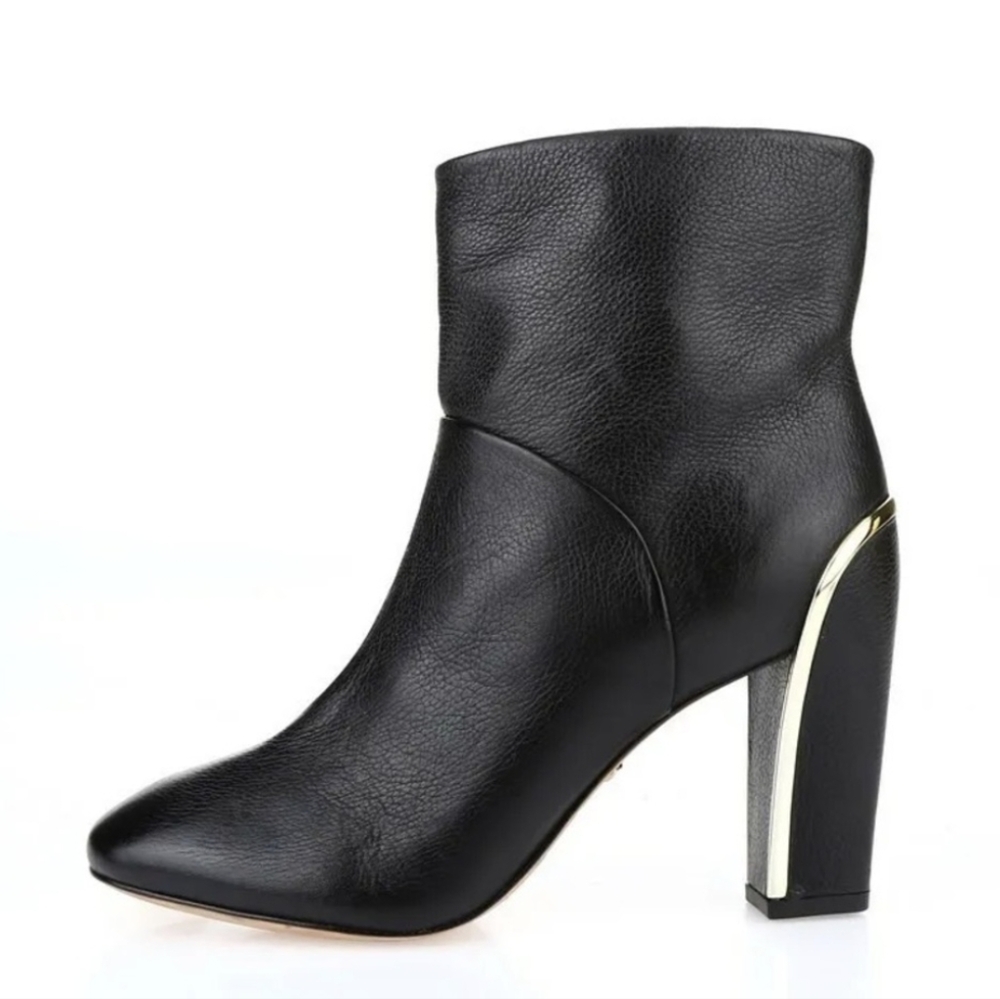 Diane von Furstenberg black leather boots 6